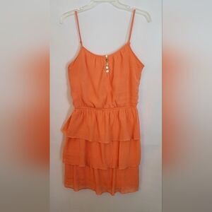 Lily Rose Spaghetti Strap Tiered Ruffle Sundress Size L (Juniors)